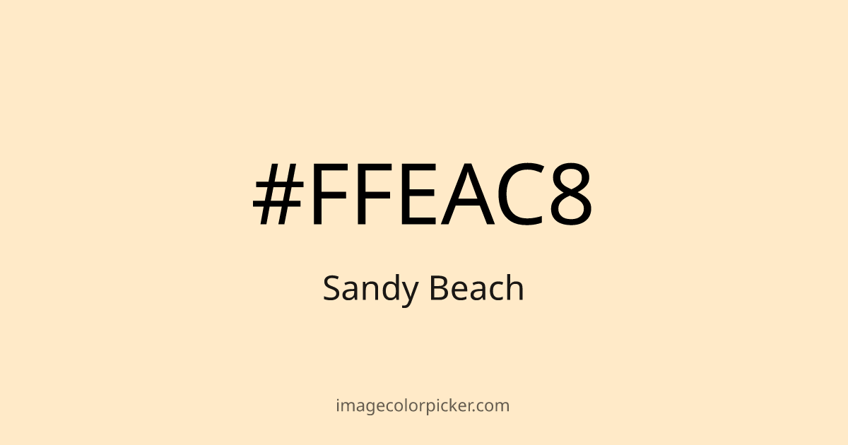 HTML Color Picker - Color selector: #ffeac8